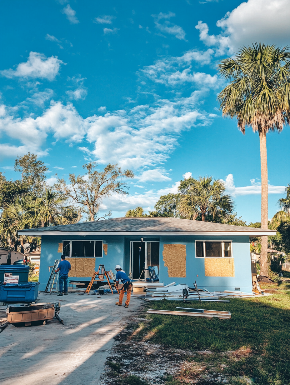 Florida fix-and-flip investment property prepared for renovation